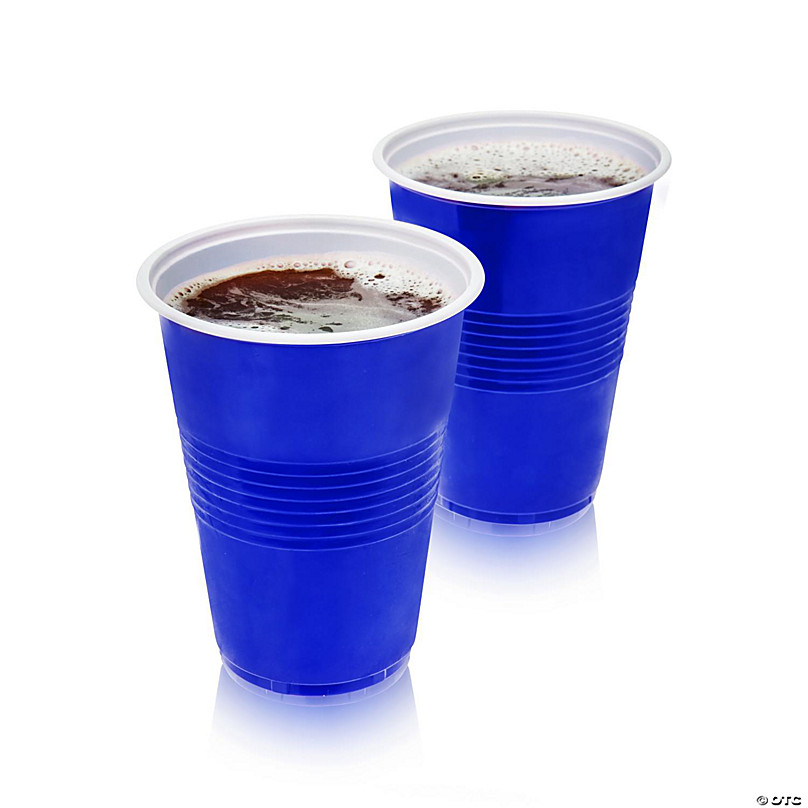 Solo Plastic Blue Cups, 16oz, 50 Pack