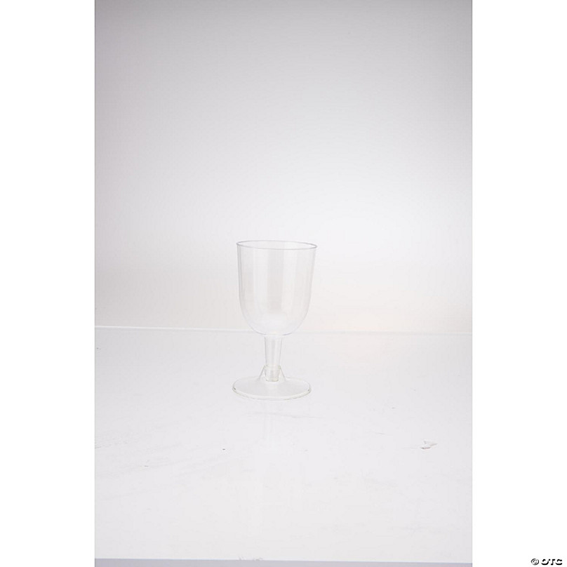 Disposable Plastic Wine Cups, 6 Per Pack - Disposable Party Cups