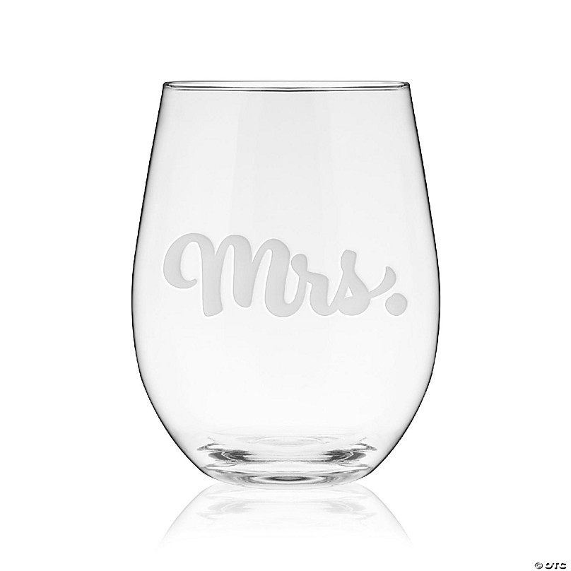 Trendy Script Name Personalized Wine Glasses