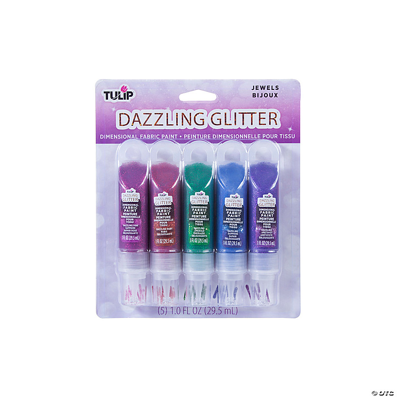 Dazzling Glitter Fabric Paint - 4 Piece Set, Hobby Lobby, 2243244