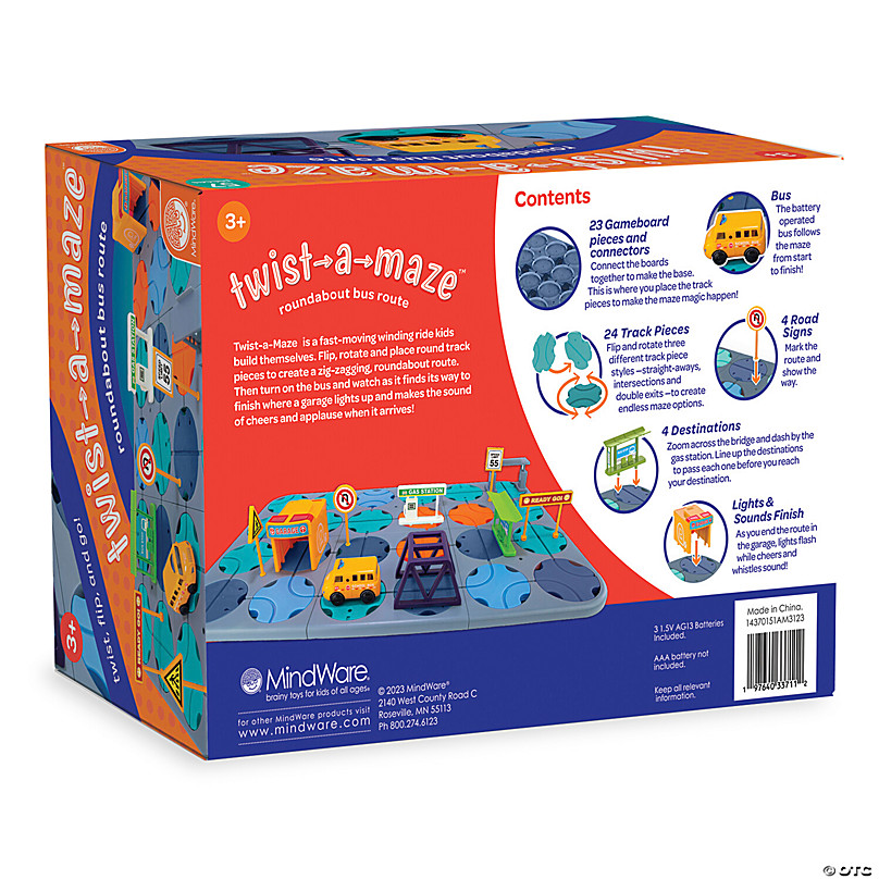 MindWare : Customer Reviews : Twist-a-Maze Roundabout Bus Route Toddler  Puzzle Track Vehicle Set
