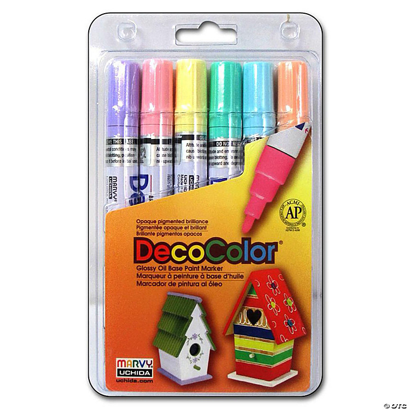Uchida DecoColor Broad Marker Carded Set 6pc