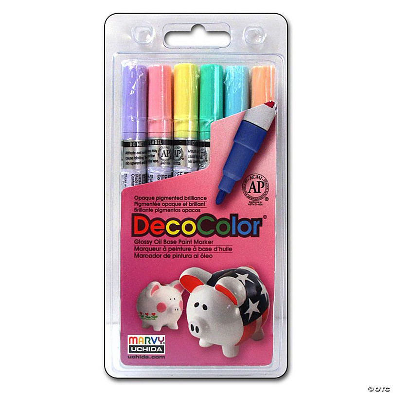Uchida Colorin Markers Brush Tip 4 Pc. Neon