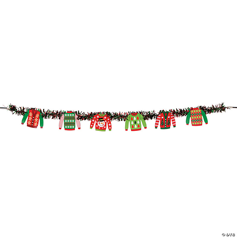 Ugly Sweater Tinsel Garland | Oriental Trading