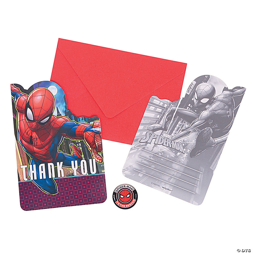 8ct each Ultimate Super Hero Invitations w Envelopes and Thank You Notes