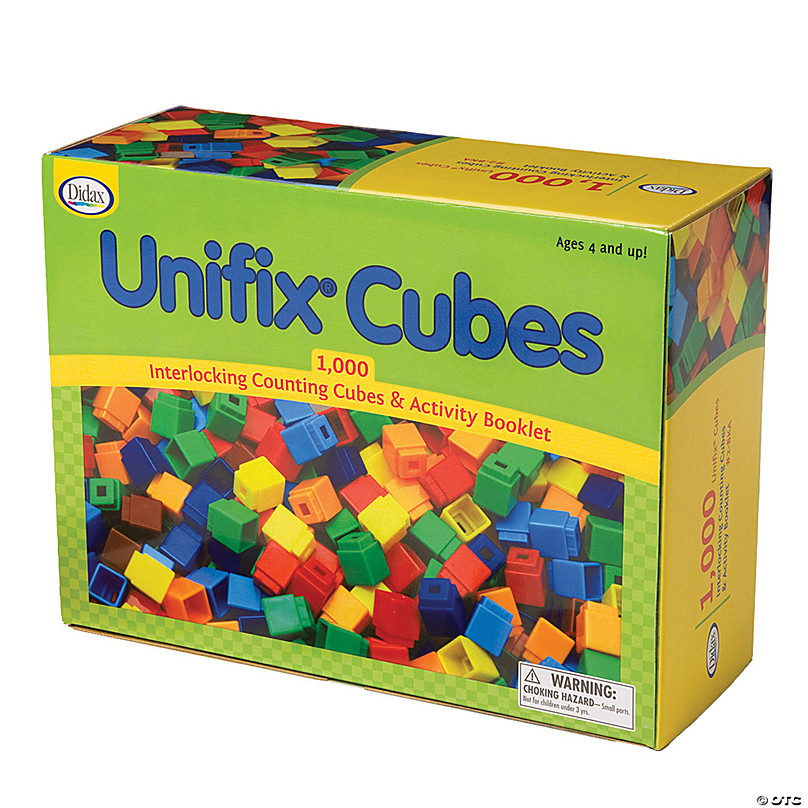 Interlocking Counting Cubes 50 pack 1cm square maths help 