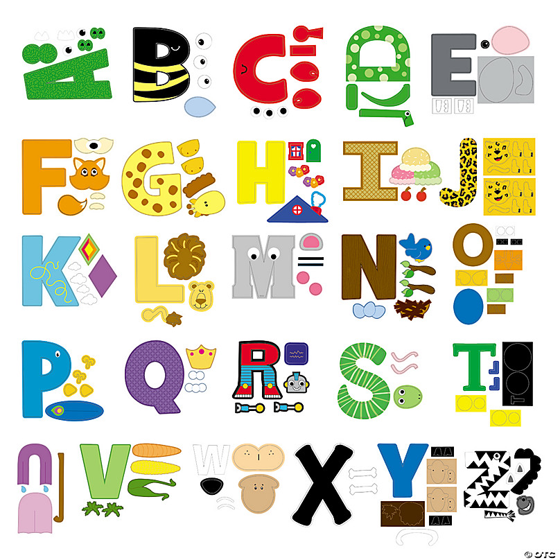 upper case full alphabet one inch preschool craft supplies 26 letters A-Z iron on 1 inch letters 1/'/' Felt alphabet READY TO SHIP