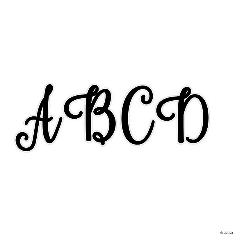 3 Inch Cardstock Paper Letters Full Alphabet 26 Lowercase 
