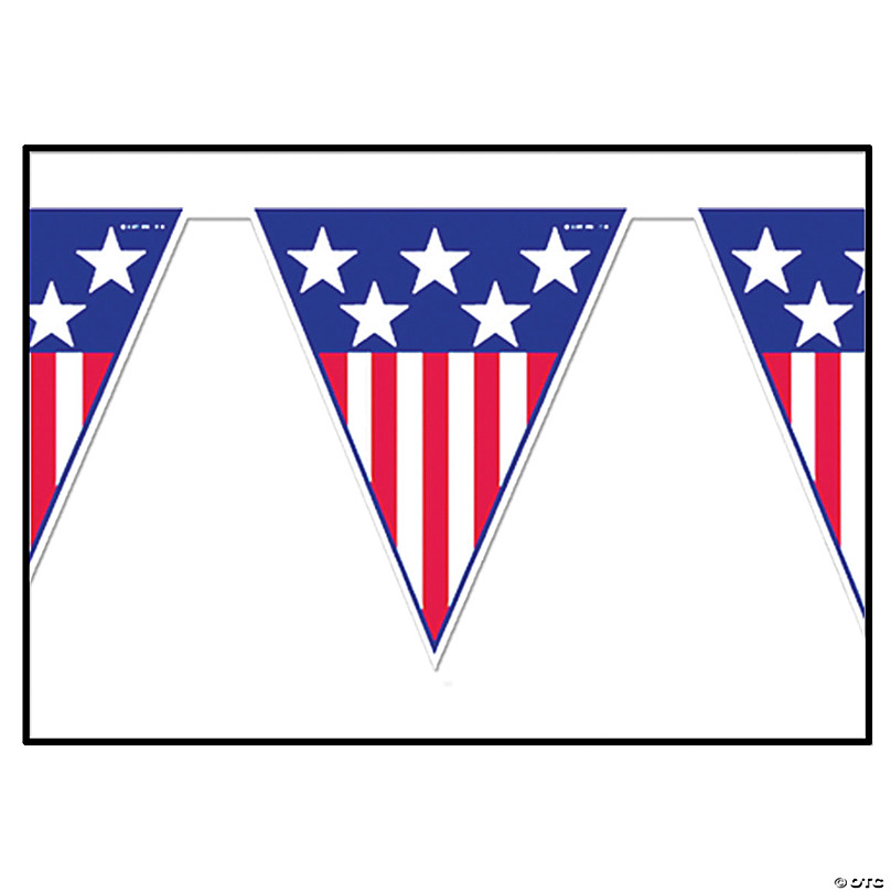 New York Islanders Nation USA Americana Stars and Stripes Pennant Banner Flag