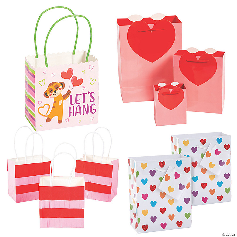 2X Valentine's Day Love Card Gift Bag Paper Bag Candy Cookie Present Packing Bag 