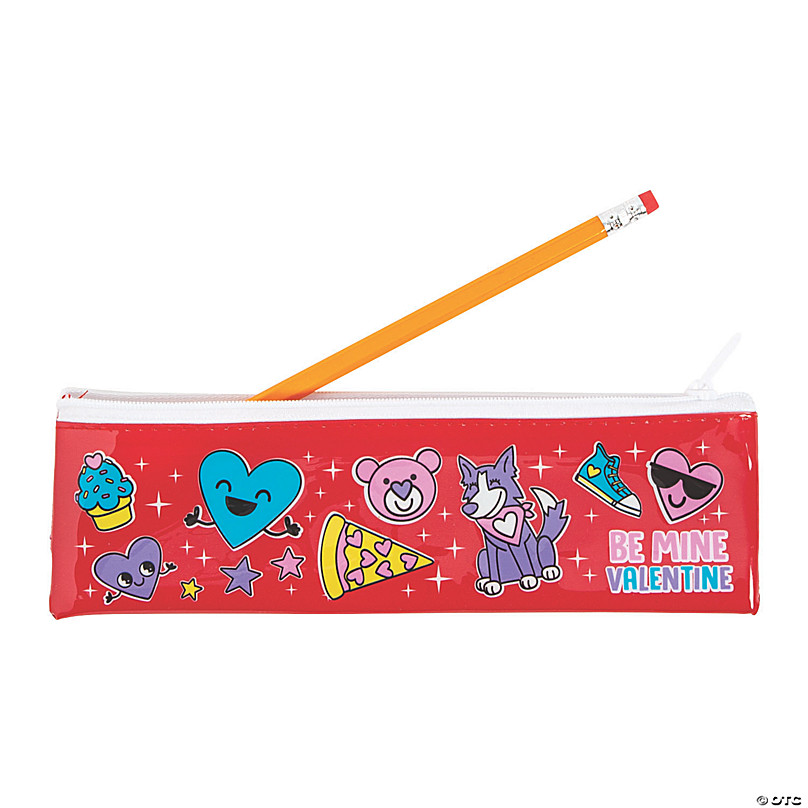 Bulk 48 Pc. Color Your Own Canvas Doodle Pencil Cases