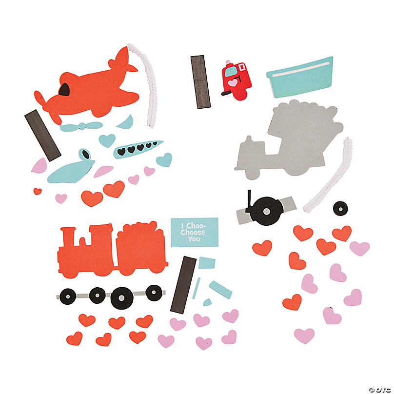 Valentine Cookie Foam Magnet Craft Kit (Makes 12)