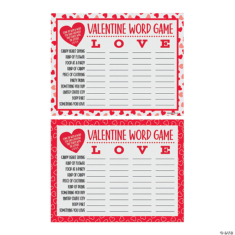 Valentine's Day Word Scramble, Valentine's Day Activities, Valentine  Games