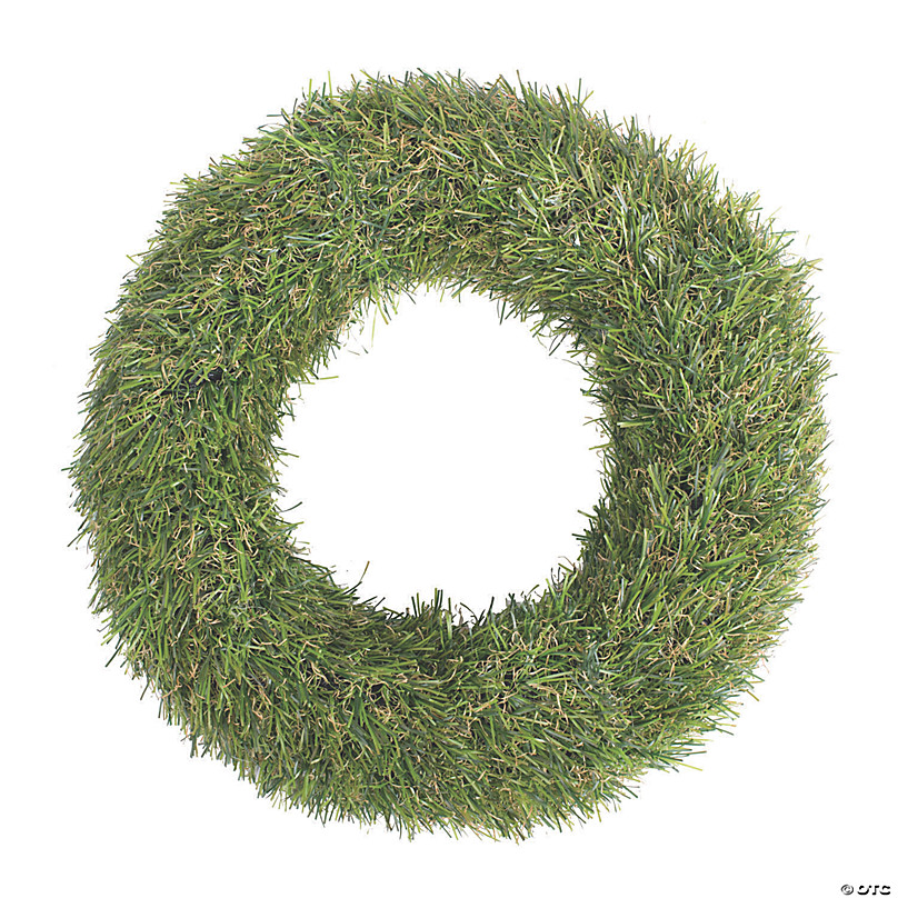 Vickerman 10 Artificial Green Grass Wreath