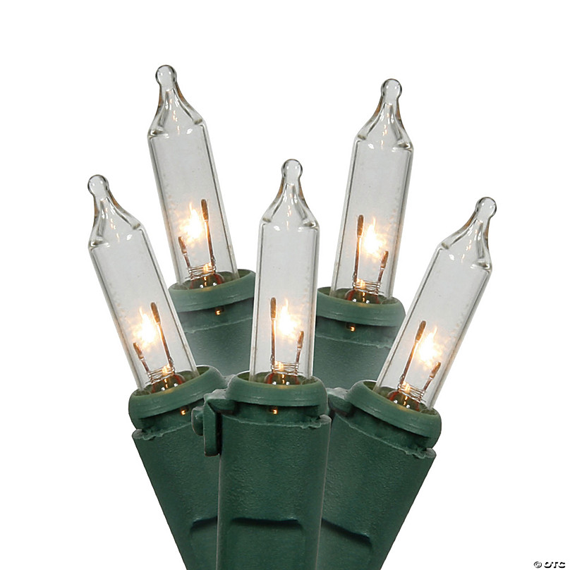Vickerman 100 Lights Clear DuraLit with Green Wire - 5.5