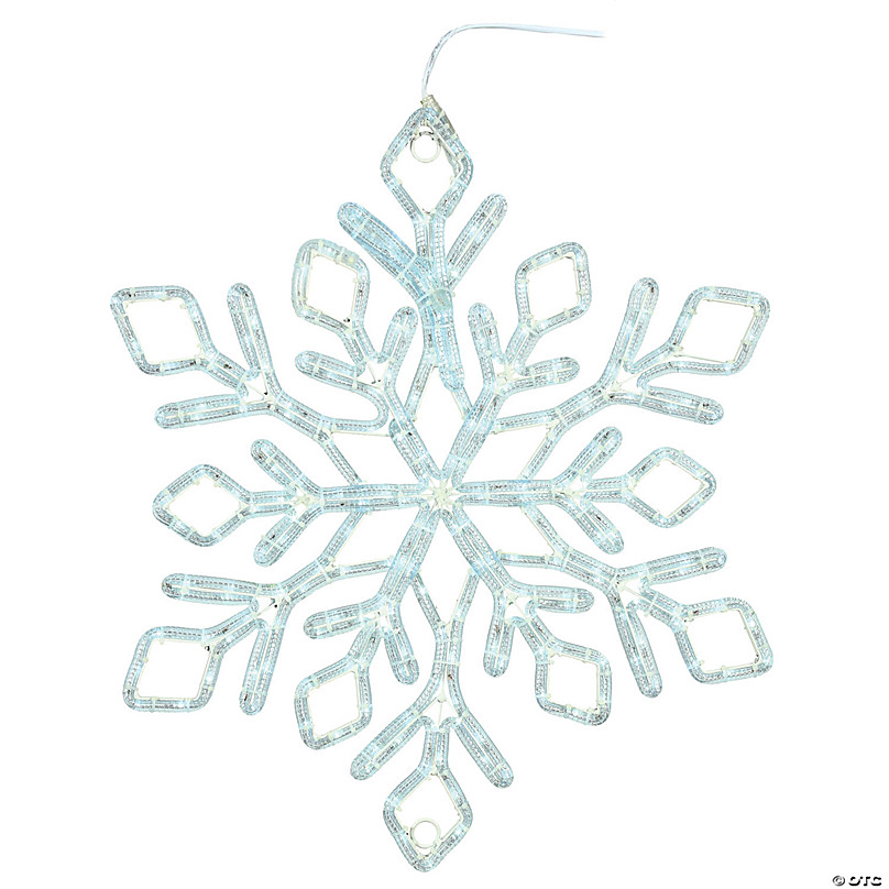 Ornativity Glitter Snowflake Ornaments - Holiday Wedding Plastic