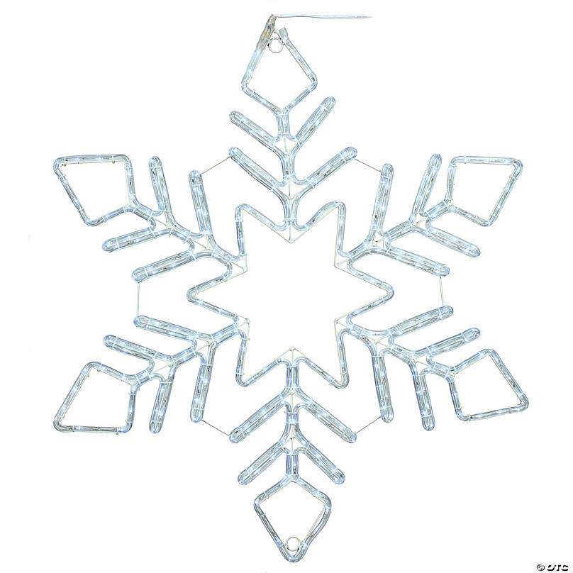 Ornativity Glitter Snowflake Ornaments - Holiday Wedding Plastic Sparkling  Hanging Snowflakes Pack of 24