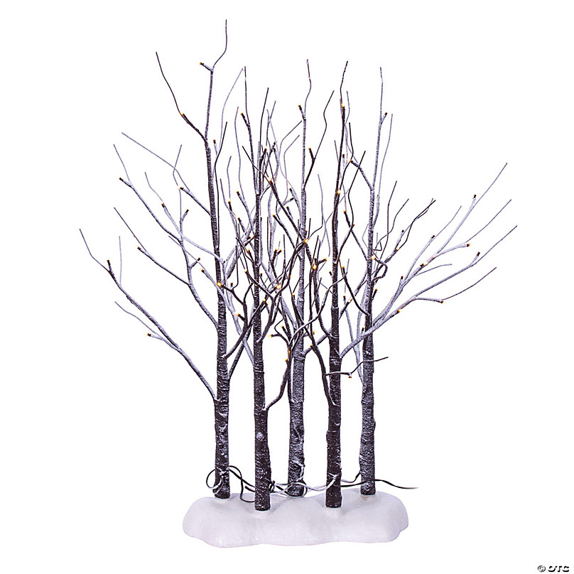 Winter Birch LED Tabletop Tree Grove