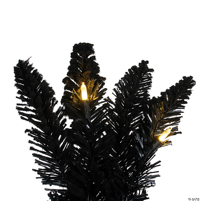 Vickerman Black Garland with LED 100 lights 