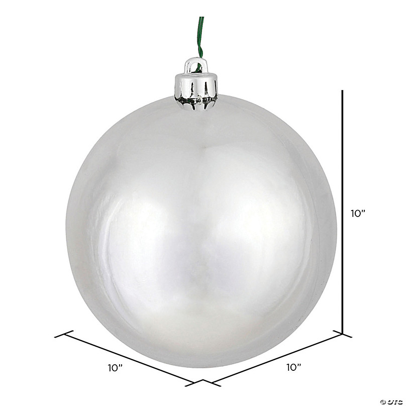 Vickerman Shatterproof 6 Silver 4-Finish Ball Christmas Ornament, 4 per Box