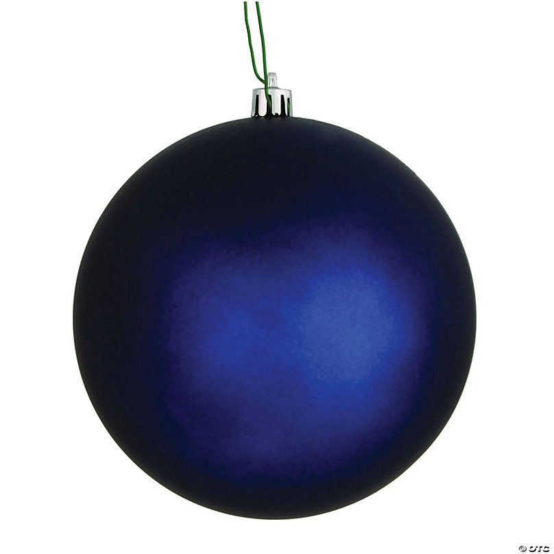 Vickerman Shatterproof 4 75 Midnight Blue Matte Ball Christmas