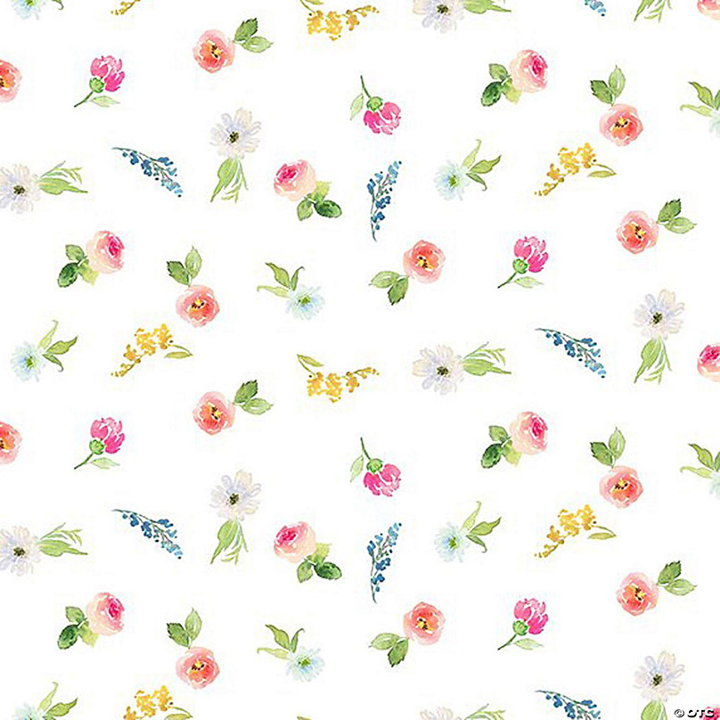 Large Floral Print, Cotton Fabric, Festival From Michael Miller 