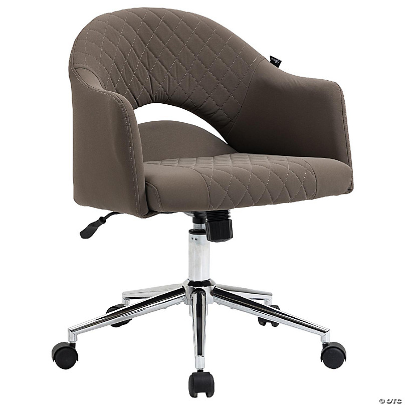 Vinsetto Big and Tall Executive Office Chair with High Back Diamond Stitching Adjustable Height & Swivel Wheels Brown