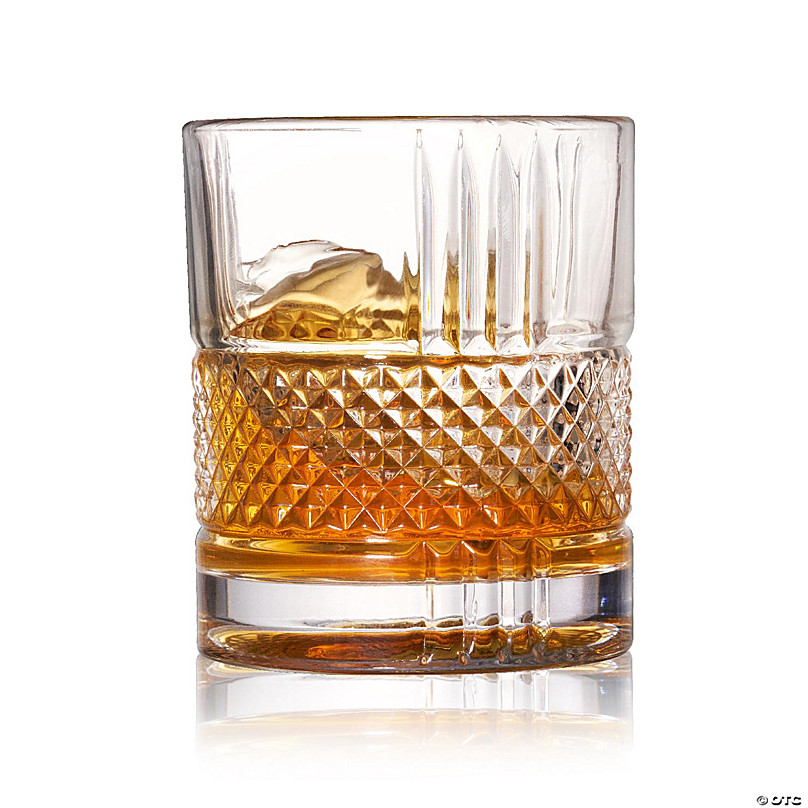 Disney Logo Whiskey Bottles Etched Glass Rocks Whiskey Glass 