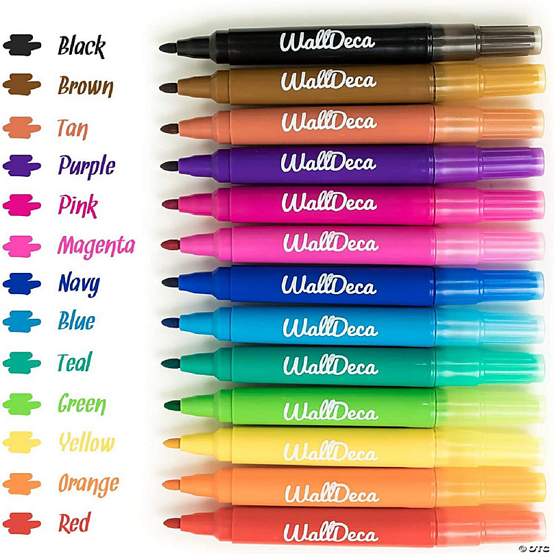 Crayola Ultra-Clean Markers, Broad Line, Classic Colors, 10 per Pack, 6 Packs