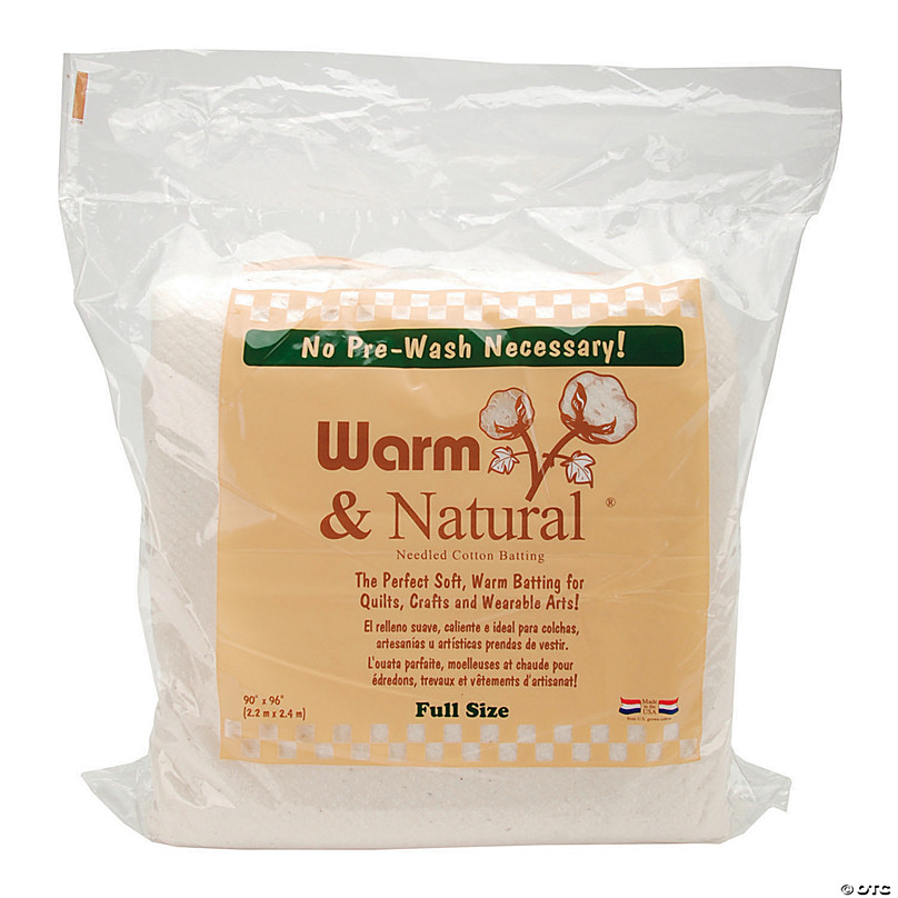 Warm Company Batting 90-Inch by 96-Inch Warm and Natural Cotton Batting Full 