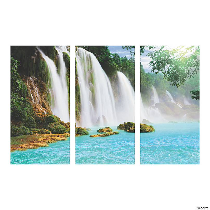 Waterfall Scene Backdrop - 3 Pc.