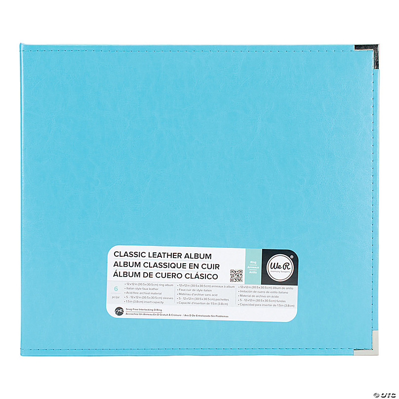 Faux Leather 12x12 3-ring Binder