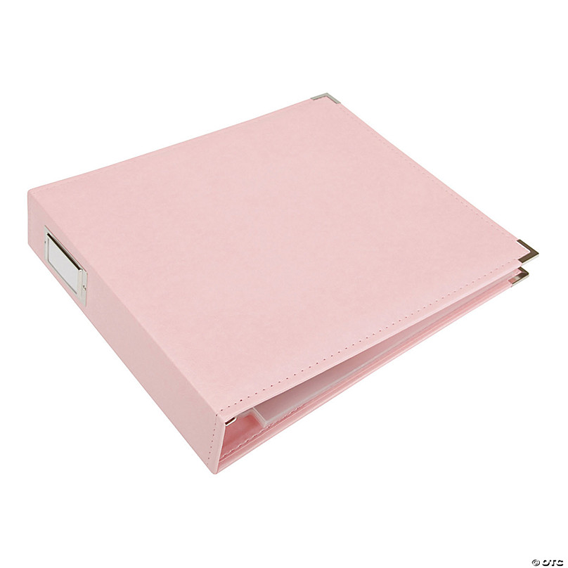 We R Classic Leather D-Ring Album 12X12-Pretty Pink