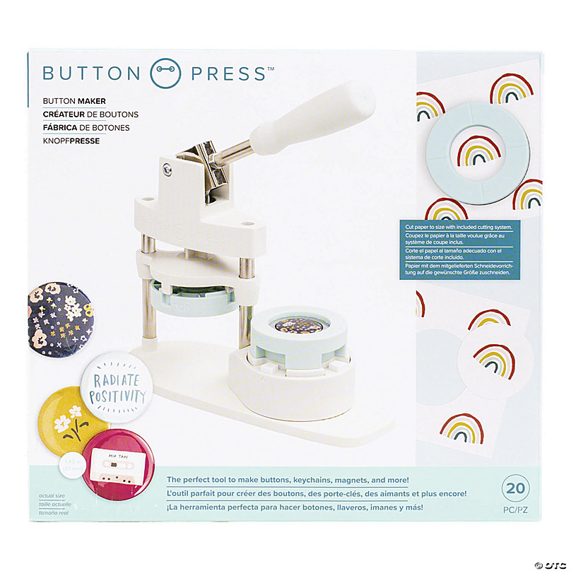 We R Makers Button Press Adhesive Mirrors Button Backers