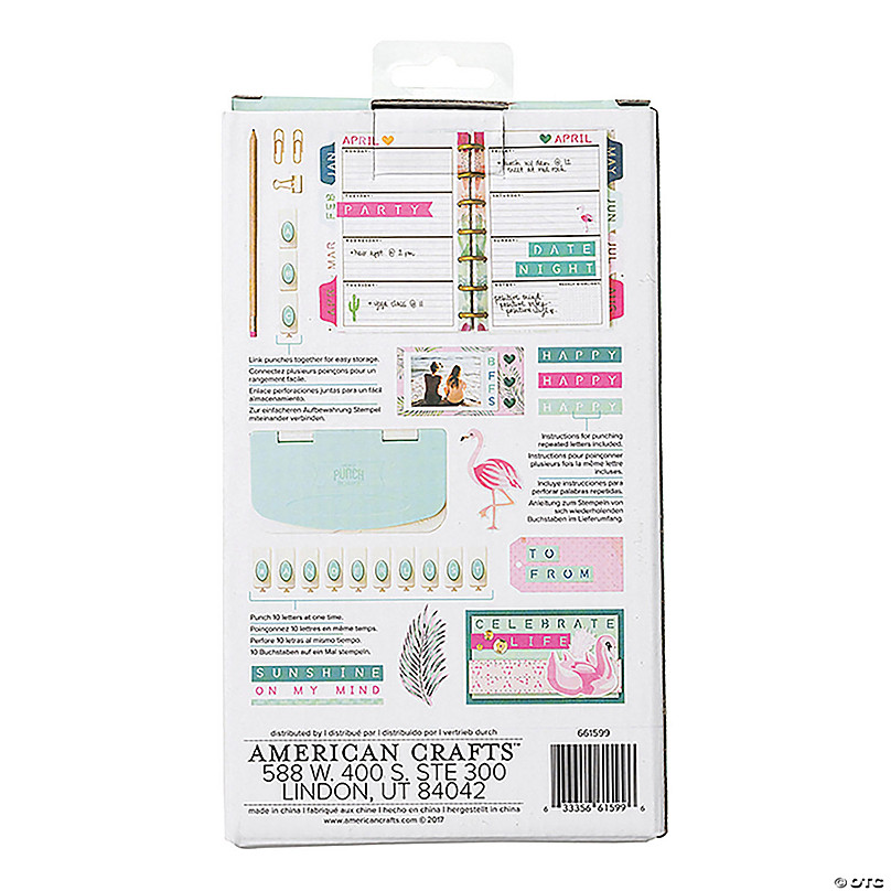 We R Memory Keepers Word Punch Board - Scrapbooking Tool Kit