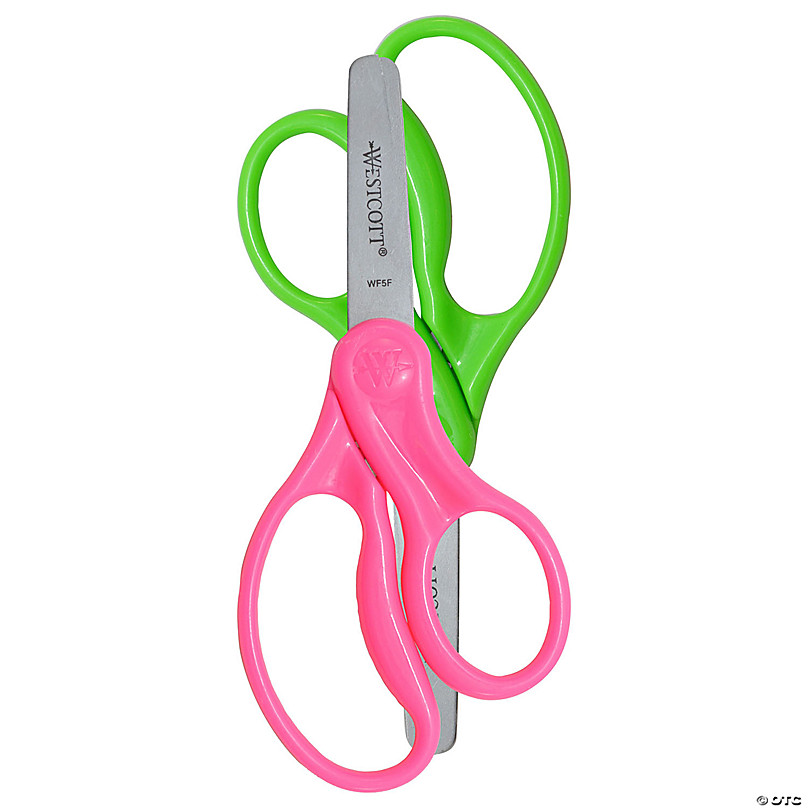 Westcott Soft Handle Kids Scissors, Assorted Colors, 5-Inch Blunt, (14596)