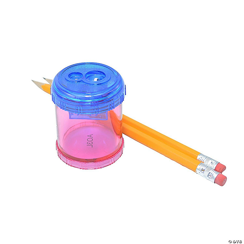 Bulk 72 Pc. Bright Pencil Sharpeners with Caps