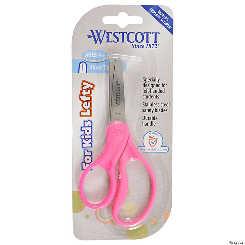 Westcott School Kumfy Grip Left-Handed Kids Scissors, 5 Blunt