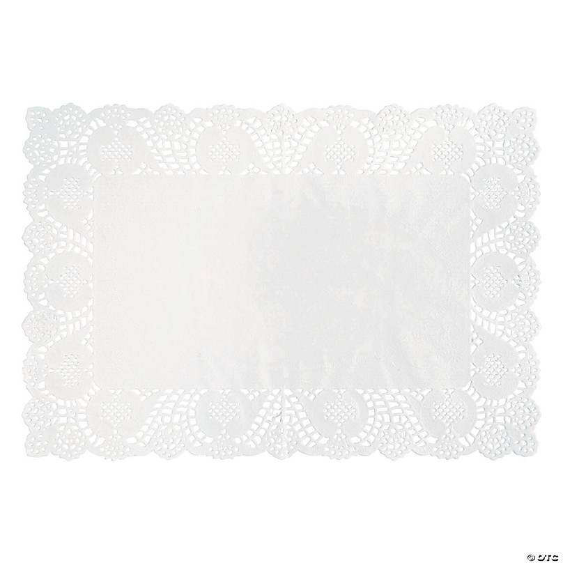 White Doily Placemats - 8 Pc. | Oriental Trading