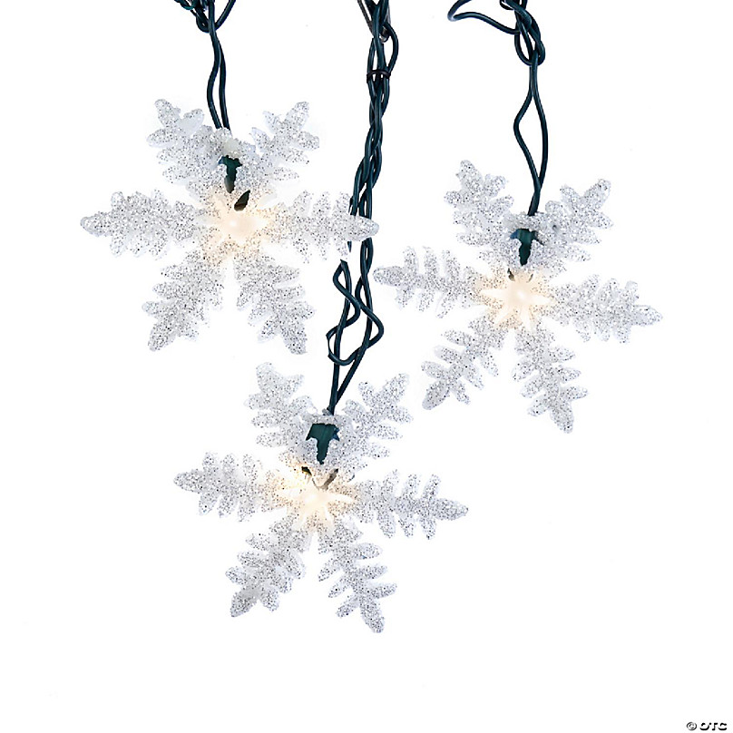 16 Iridescent Snowflake Star Ceiling Decorations - 3 Pc.