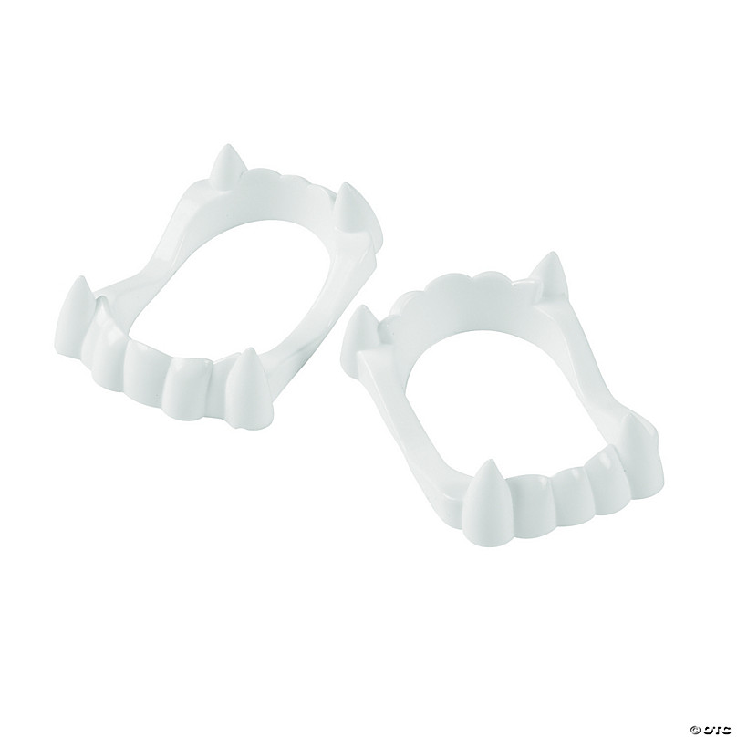 White Vampire Fangs Oriental Trading - vampire teeth mask roblox