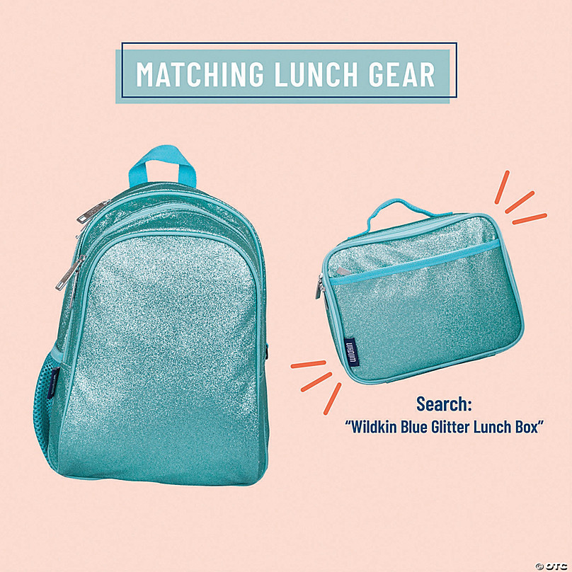 Girls Wildkin Blue Glitter Lunch Box