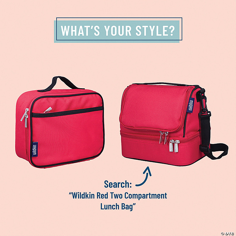 Wildkin Insulated Fabric Lunch Box in Cardinal Red