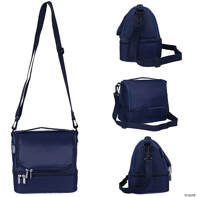 Blue & Off-white Medium Tri Trunk Bag In Z334n Orion Blue+pel