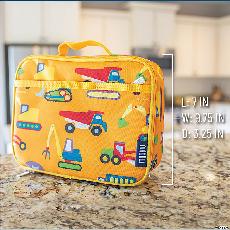 Wildkin Olive kids Under Construction Lunch Box, Yellow