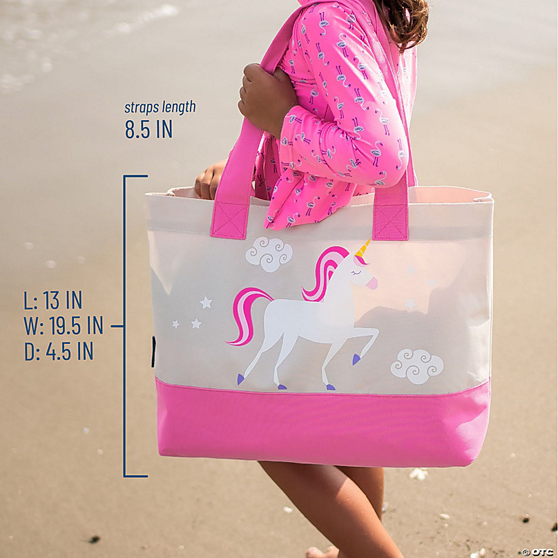 Unicorn Star Keeper Beach Tote Bag