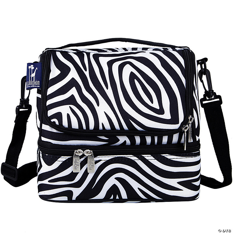 Wildkin Zebra Two Compartment Lunch Bag