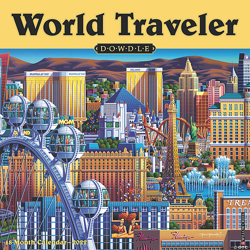 Willow Creek Press World Traveler by Dowdle 2022 Wall Cal Oriental
