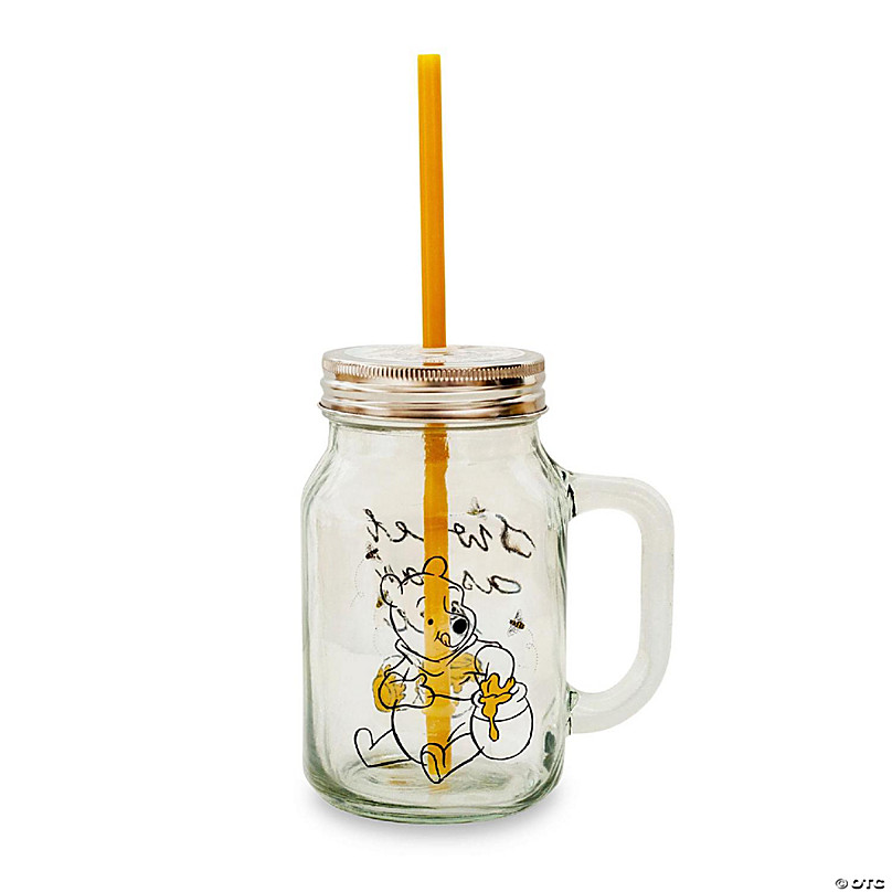 Disney Winnie The Pooh Confetti Carnival Cup with Lid and Straw | Hold 32 Ounces