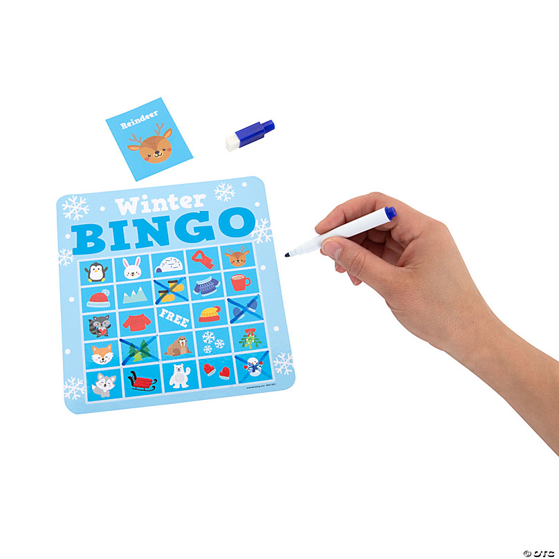 Case of Travel Games Dry Erase Bingo Boards with Markers, 2-Ct. Packs
